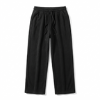 Reid wide leg sweatpants in black on white