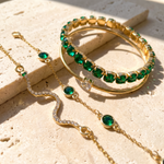 Verena bracelet set on sunlit stone