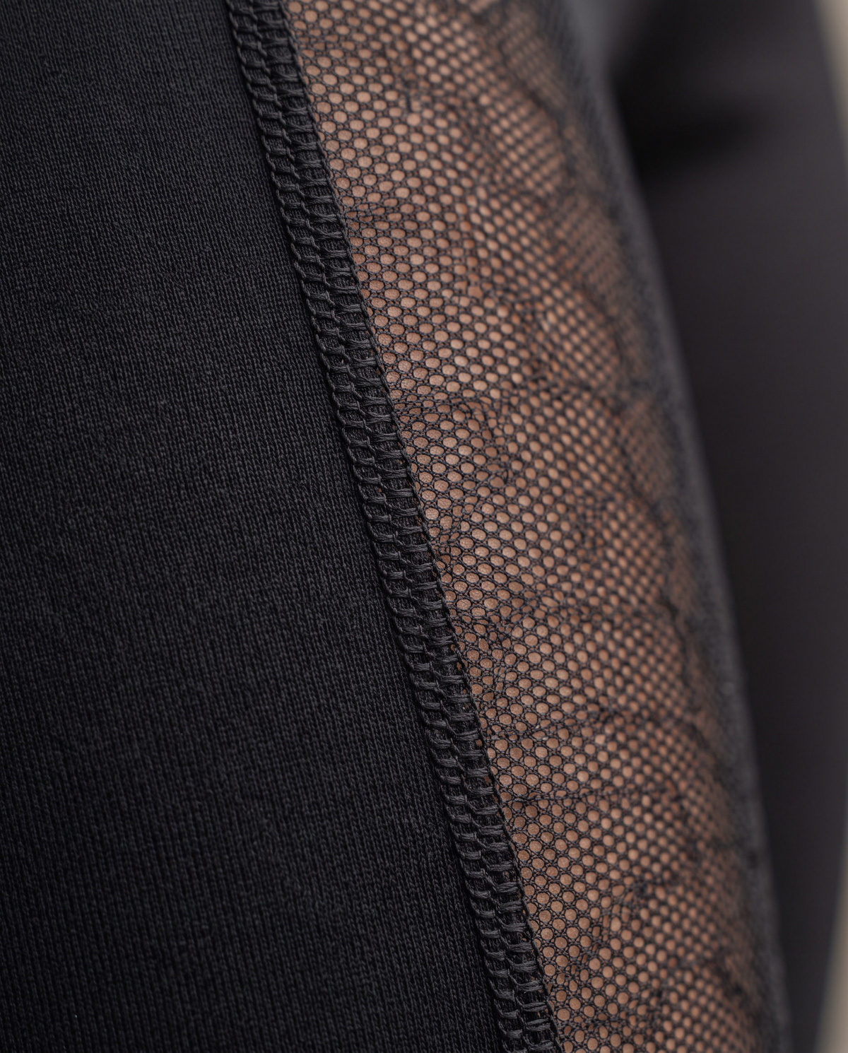 Close up of the mesh ventilation panel