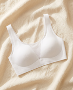 Aveline bralette laid flat on cream linen