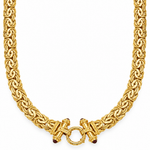Castor Byzantine chain necklace in gold on a white background
