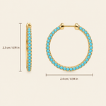 Marina hoop size chart with measurements