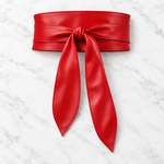 Odette obi belt in red on marble